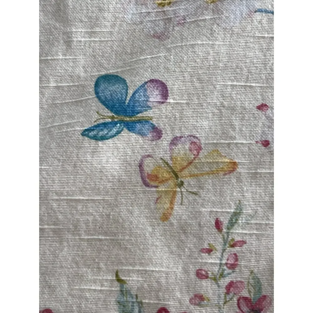 Vintage Waverly SPRING MORNING Birds Custom Lined ONE Curtain Drape Panel 50x72